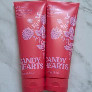 Victoria's Secret Lot-2 x CANDY HEARTS Body Lotion (8 oz. each)